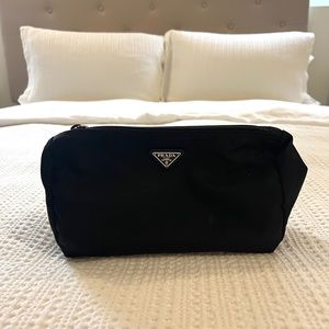 Prada 1NA011 Nylon Cosmetic Pouch Black